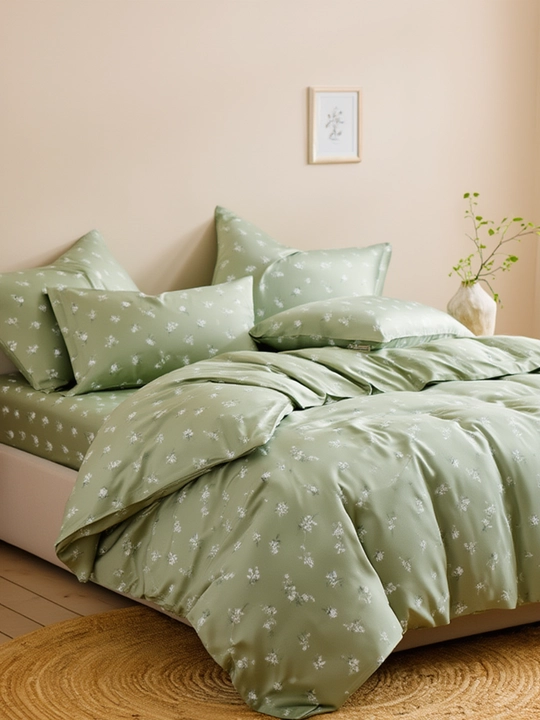 Choyshab top'plami, satin va jatka, 4 donalik, paxta, to`plami