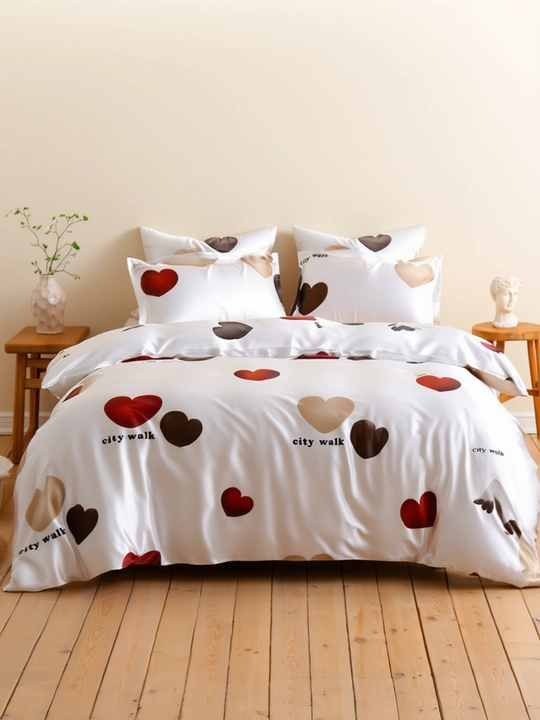 Choyshab top'plami, satin va jatka, 4 donalik, paxta, to`plami