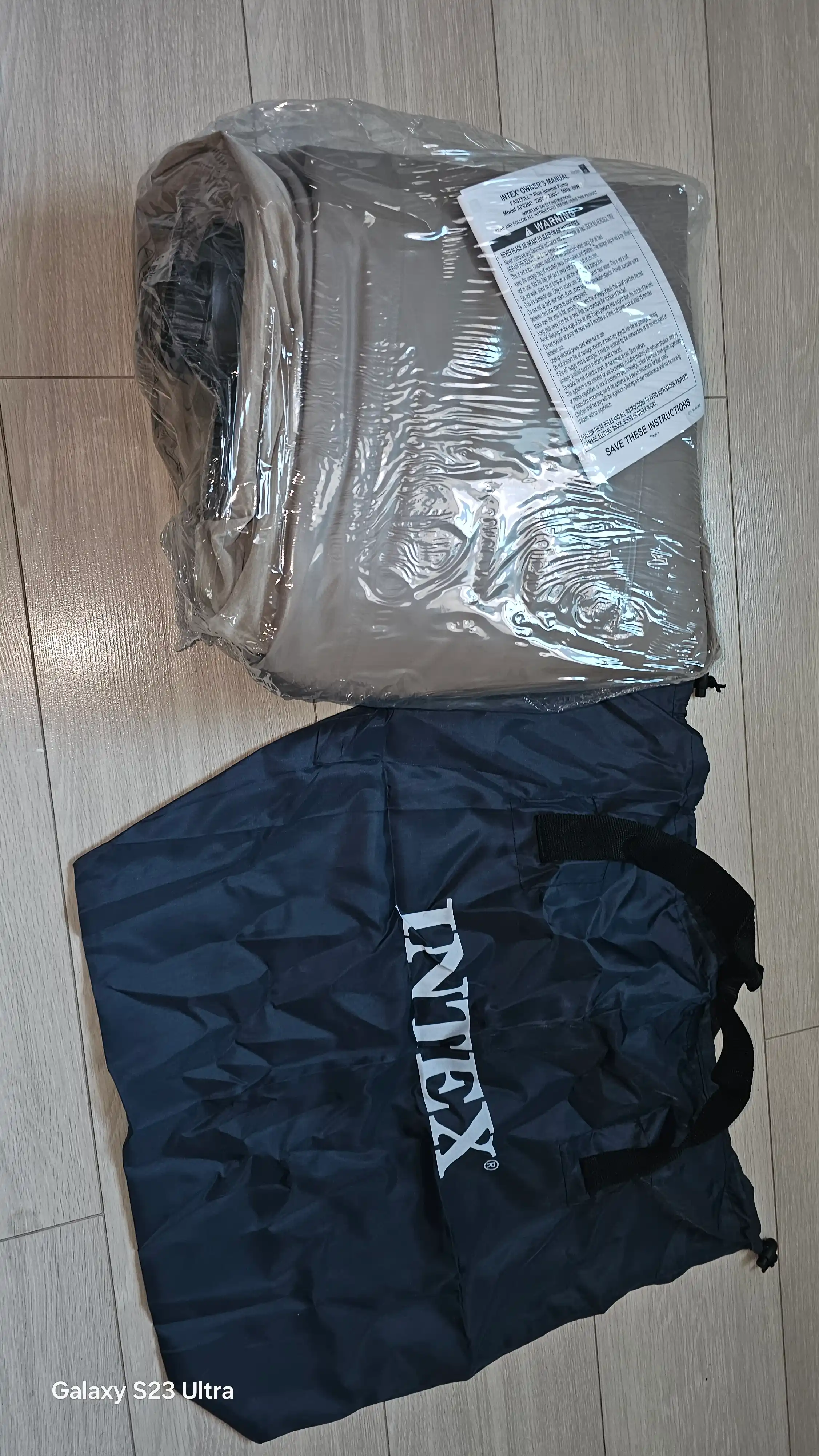 Intex elektr nasosi o‘rnatilgan bir kishilik shishiriladigan karavot, 99 * 191 * 46 sm