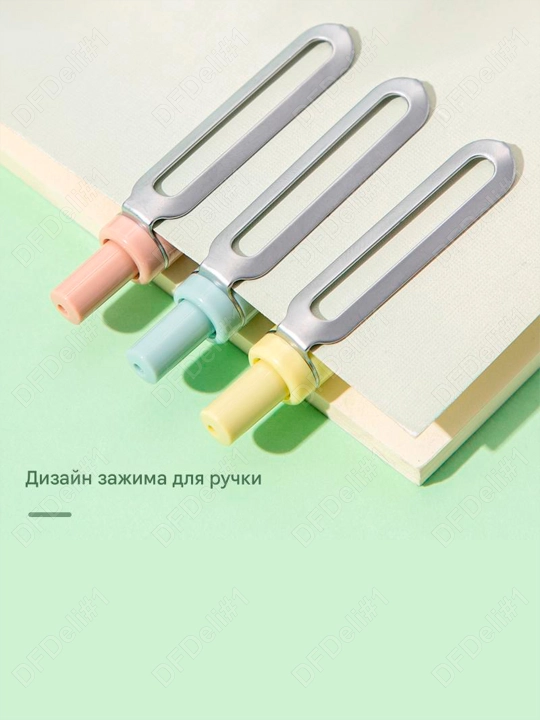 Ручка гелевая с кнопкой 1/3/6/12 шт, Ассорти, 0,5 мм, EG338-BL (сн) Deli, 338-BL-EG
