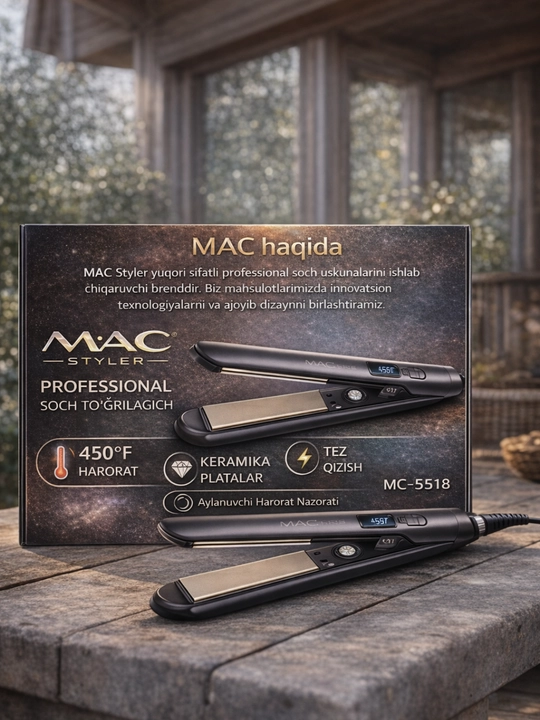 MAC Styler MC-5598B professional soch to‘g‘rilagich, Keratin Therapy, 480°F - 