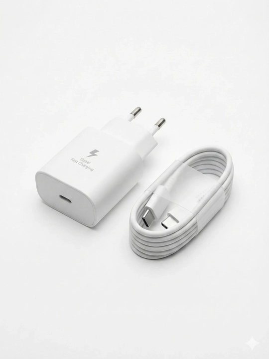 Зарядное устройство Samsung 25W Type-C быстрая зарядка, кабель 5A/1м
