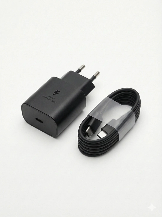 Зарядное устройство Samsung 25W Type-C быстрая зарядка, кабель 5A/1м
