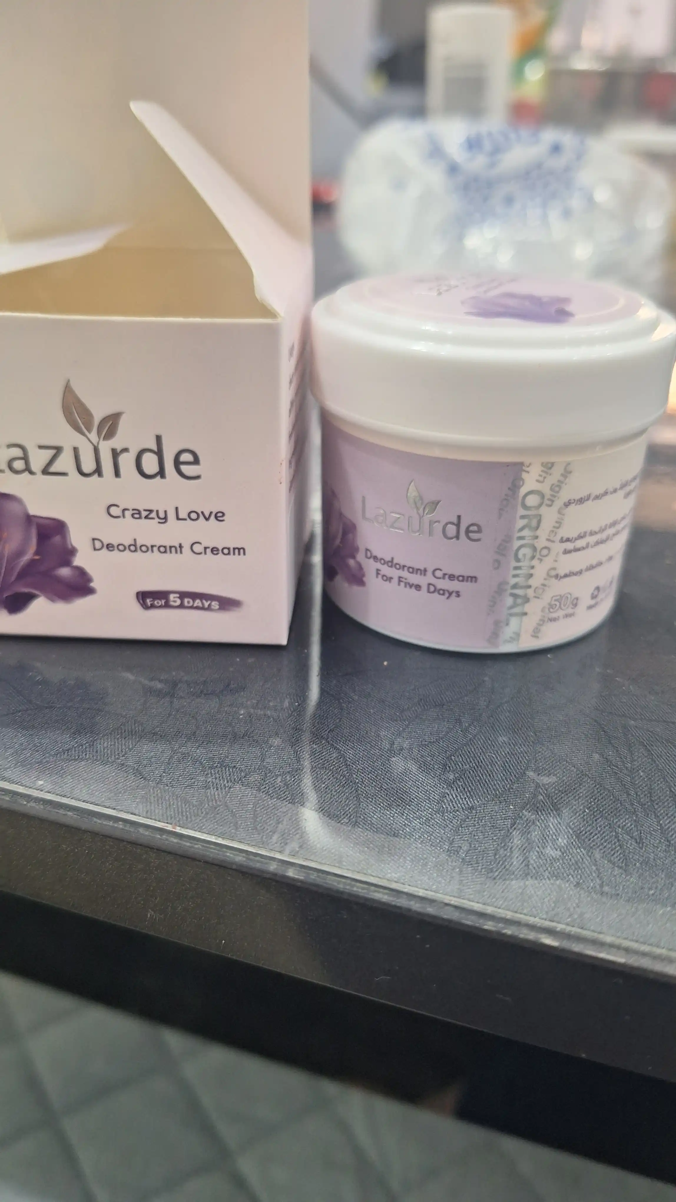 Крем-дезодорант антиперспирант Lazurde, от запаха пота, 50 гр