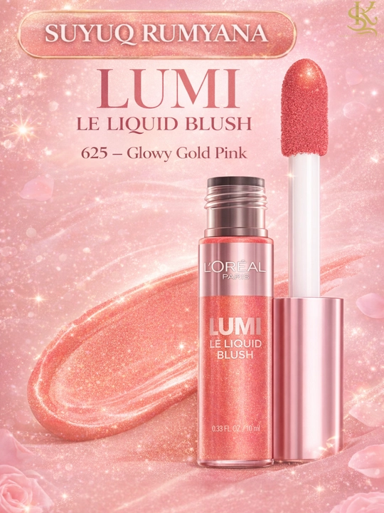Suyuq rumyana L’Oréal Paris Lumi-tabiiy nam va yaltiroq effekt,tez singadi,oson yoyiladi - 