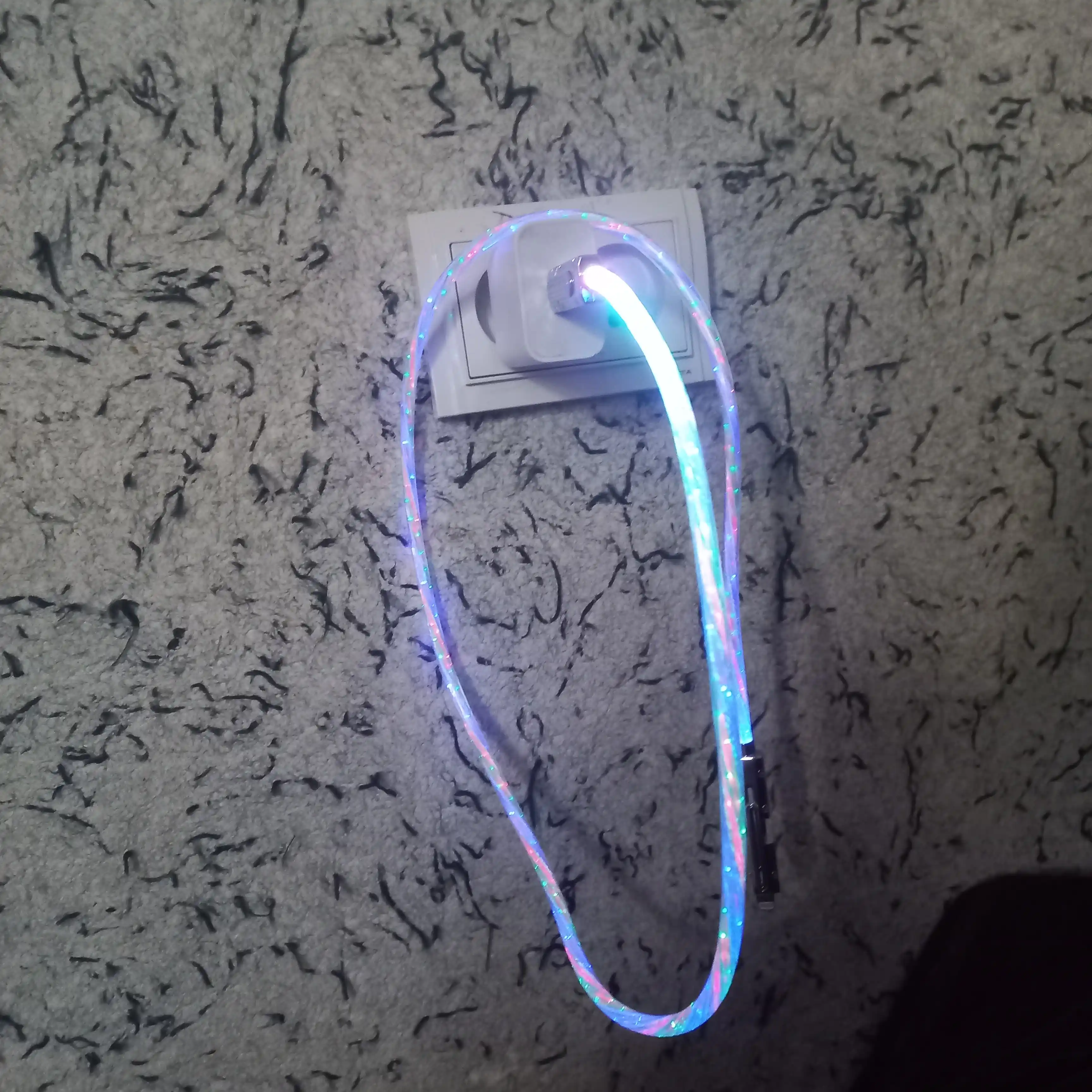 Кабель type-c usb 4 в 1 быстрая зарядка телефона светящийся