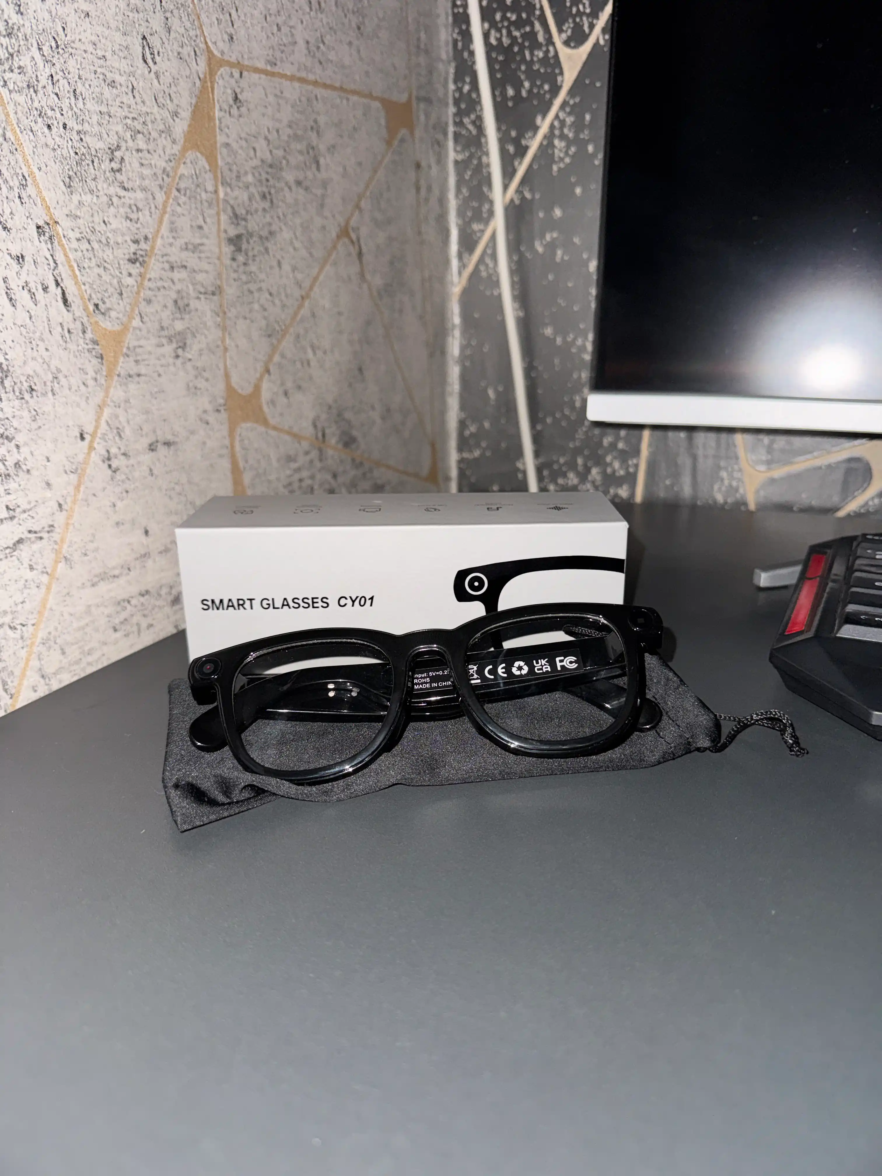 SMART GLASSES CY01 умные очки с функцией ИИ - оснащены камерой Bluetooth и защитой от воды
