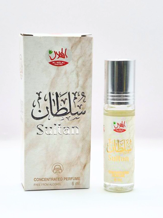 Al-Helal Sultan Concentrated Perfume — spirtsiz konsentrlangan moyli atir, 6 ml - 