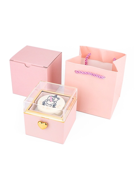 Подарочная коробка-сюрприз для украшений «Happy Birthday» с кольцом