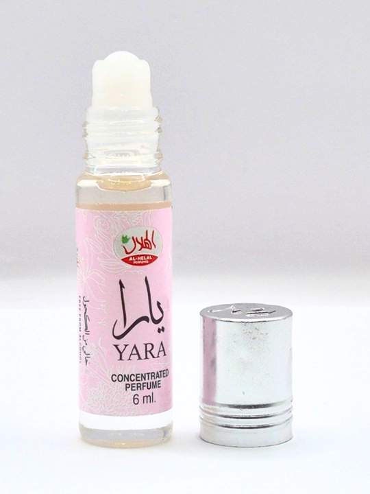 Al-Helal Yara Concentrated Perfume  ayollar uchun spirtsiz konsentrlangan moyli atir, 6 ml