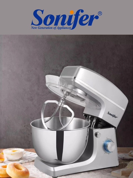 Sonifer SF-8066 8 l kosachali planetar mikser, quvvati 1400Vt, 6 tezlik - 