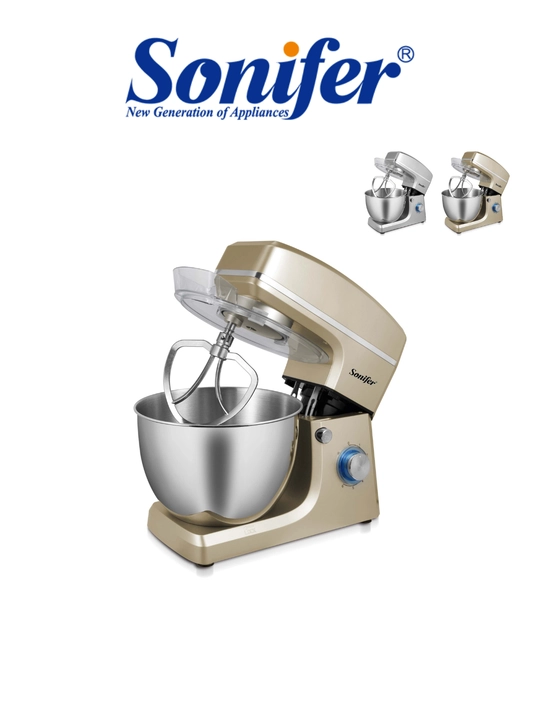 Sonifer SF-8066 8 l kosachali planetar mikser, quvvati 1400Vt, 6 tezlik