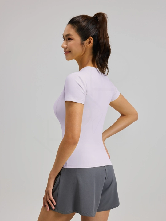 Ayollar futbolkasi Slimfit Kioko, ayollar sport rashgardi