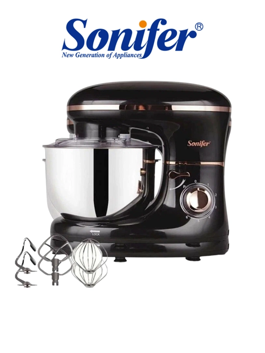 Chashkali mikser, 5,5 litrli, SONIFER SF-8064, 6-tezlik, 1400 Vt - 