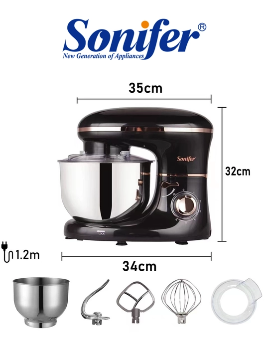 Chashkali mikser, 5,5 litrli, SONIFER SF-8064, 6-tezlik, 1400 Vt