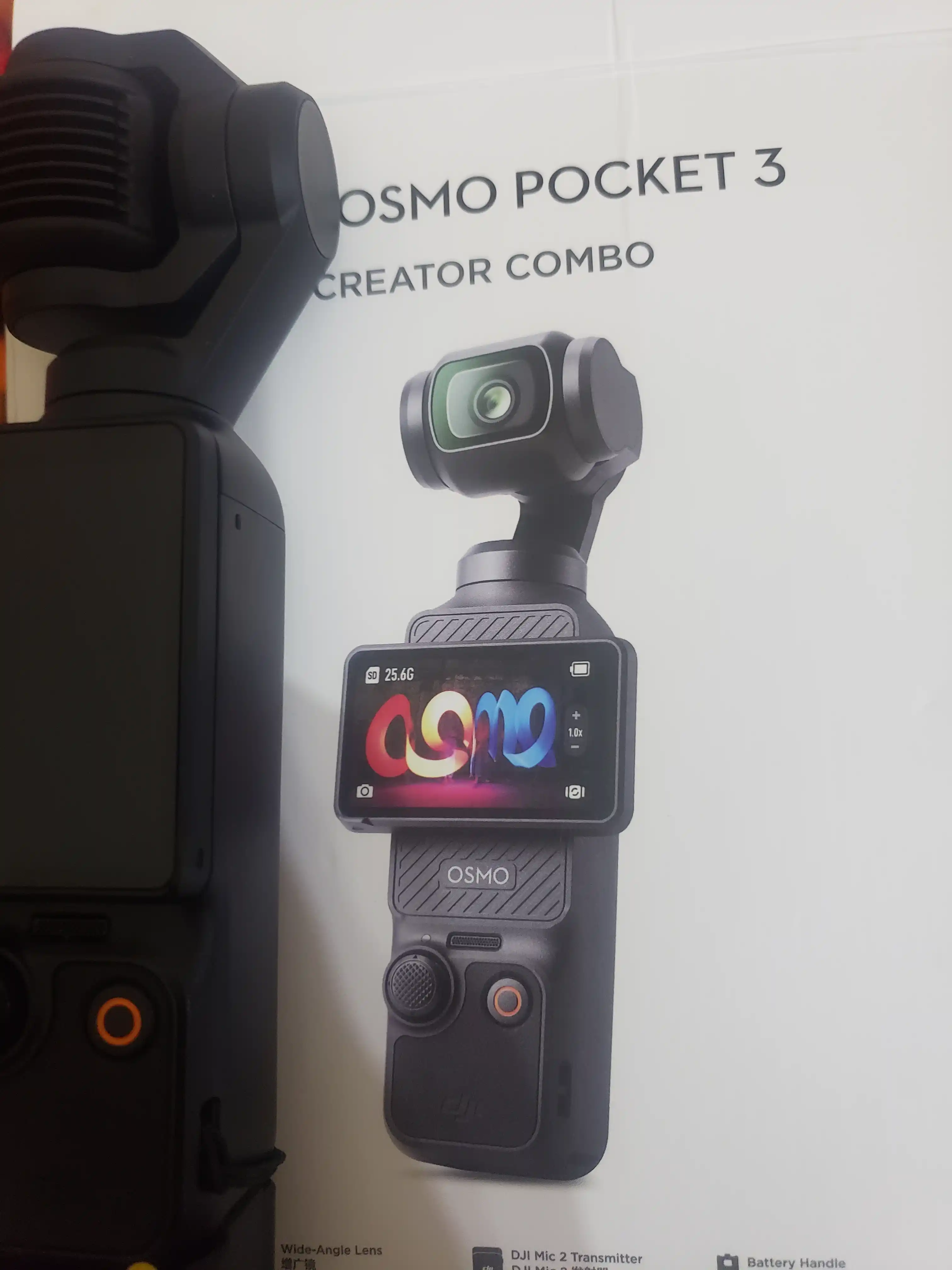 Ekshn-kamera DJI Osmo Pocket 3 Creator Combo, 1” CMOS sensori, 4K/120 kadr/soniyada video