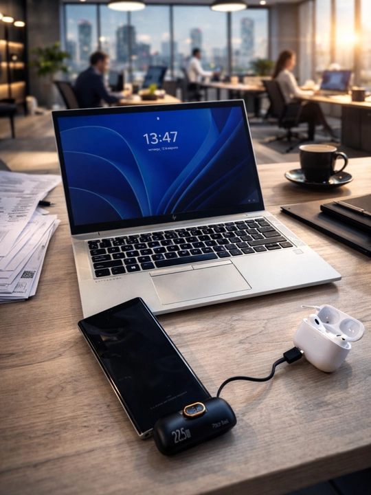 Повербанк с кабелем и без кабеля, быстрая зарядка 22.5W, ёмкость 5000 mAh, разъём Type-C