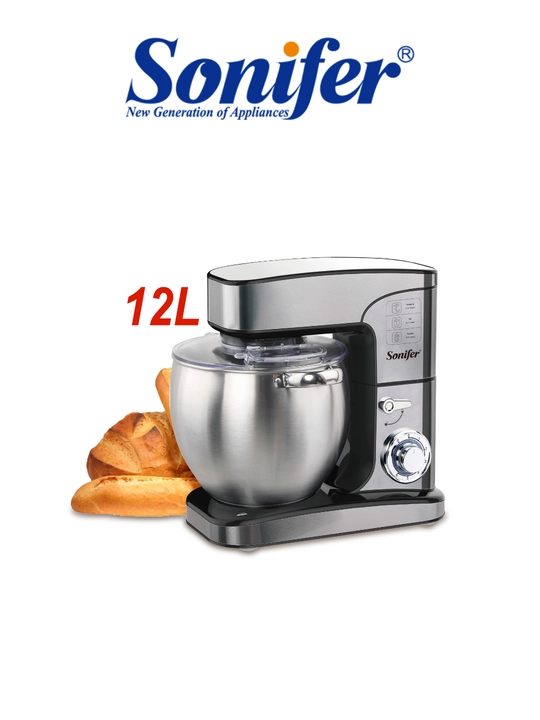 Планетарный миксер, SONIFER SF-8082, чашей 12 л - 