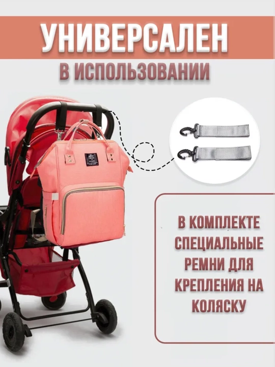 Универсальная сумка-рюкзак для мам