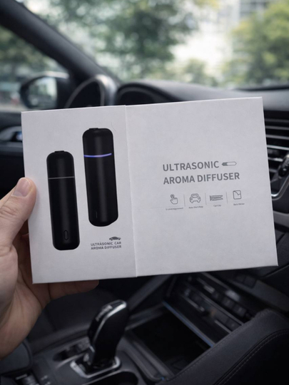 ULTRASONIC автомобильный арома-диффузор  беспроводной увлажнитель и освежитель воздуха — 7126959-AVTOSALONATIRI01