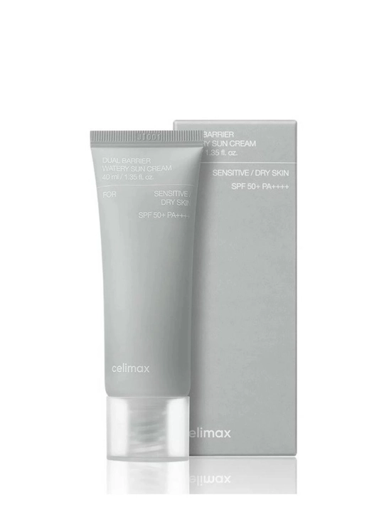 Celimax Dual Barrier Watery Sun Cream SPF50+ PA++++ солнцезащитный крем для лица, 50 мл