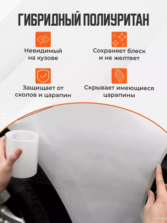 «Анти гравийная защитная бронеплёнка для автомобиля из гибридного полиуретана»