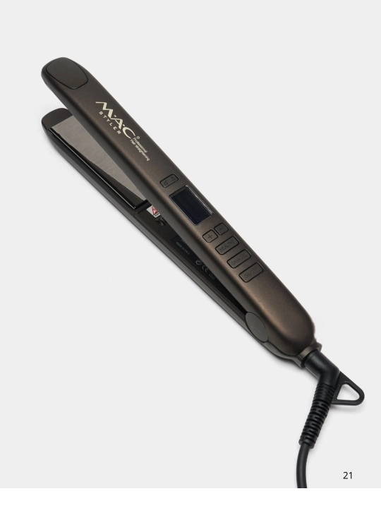 Professional TITAN-CERAMIC  soch tekislovchi dazmol MAC Styler MC-2021, LCD displeyli