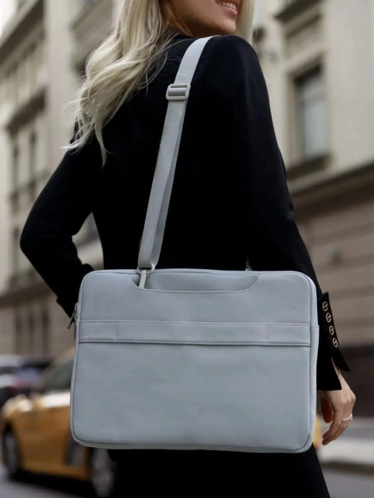 Macbook, Noutbuk va planshet uchun sumka, ayollar uchun, eko-charm, 13,3-15.6 o'lchamgacha