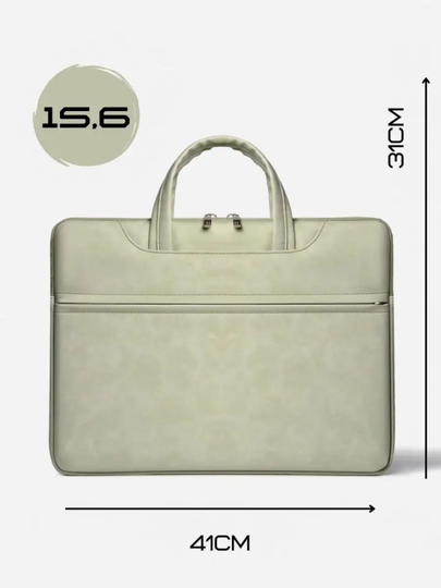 Macbook, Noutbuk va planshet uchun sumka, ayollar uchun, eko-charm, 13,3-15.6 o'lchamgacha