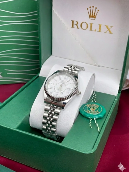 ROLEX ayollar qo‘l soati, batareyali, to‘plamda: quti, soat, g‘ilof, hujjatlar