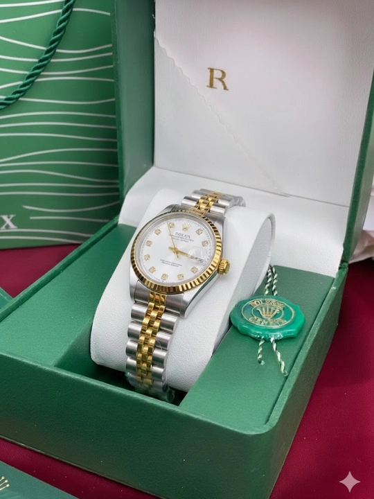 ROLEX ayollar qo‘l soati, batareyali, to‘plamda: quti, soat, g‘ilof, hujjatlar