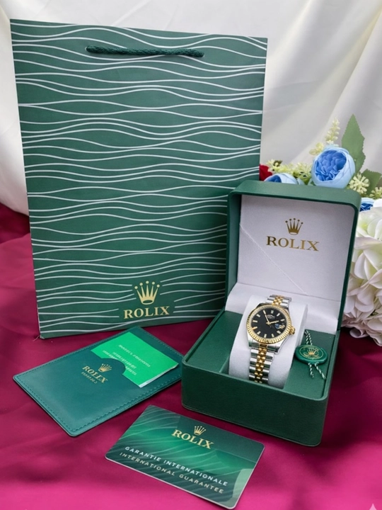 ROLEX ayollar qo‘l soati, batareyali, to‘plamda: quti, soat, g‘ilof, hujjatlar