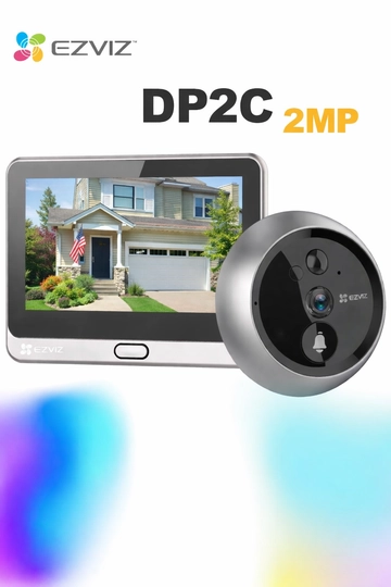 Aqlli videoglazok Wi-Fi EZVIZ DP2C 2MP, kamera, eshik glazogi, domofon, qo‘ng‘iroq - 