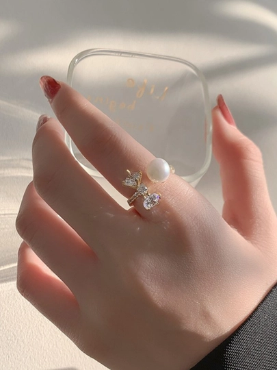 Женское кольцо с бирюзовым камнем — GOLDBUY-UZUKK-БЕЖЕВ-55