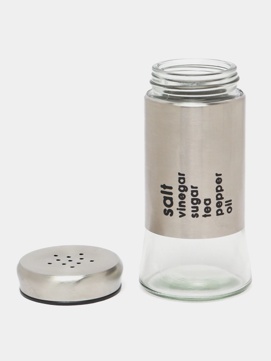Zanglamaydigan po'lat shisha tuz idishi 150 ml. Oshpaz shaklida