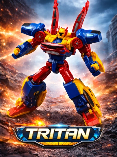 TOBOT —тритан трансформер робот-трансформер из мультфильма — TOPIGRA-TOBOT-МАНГО