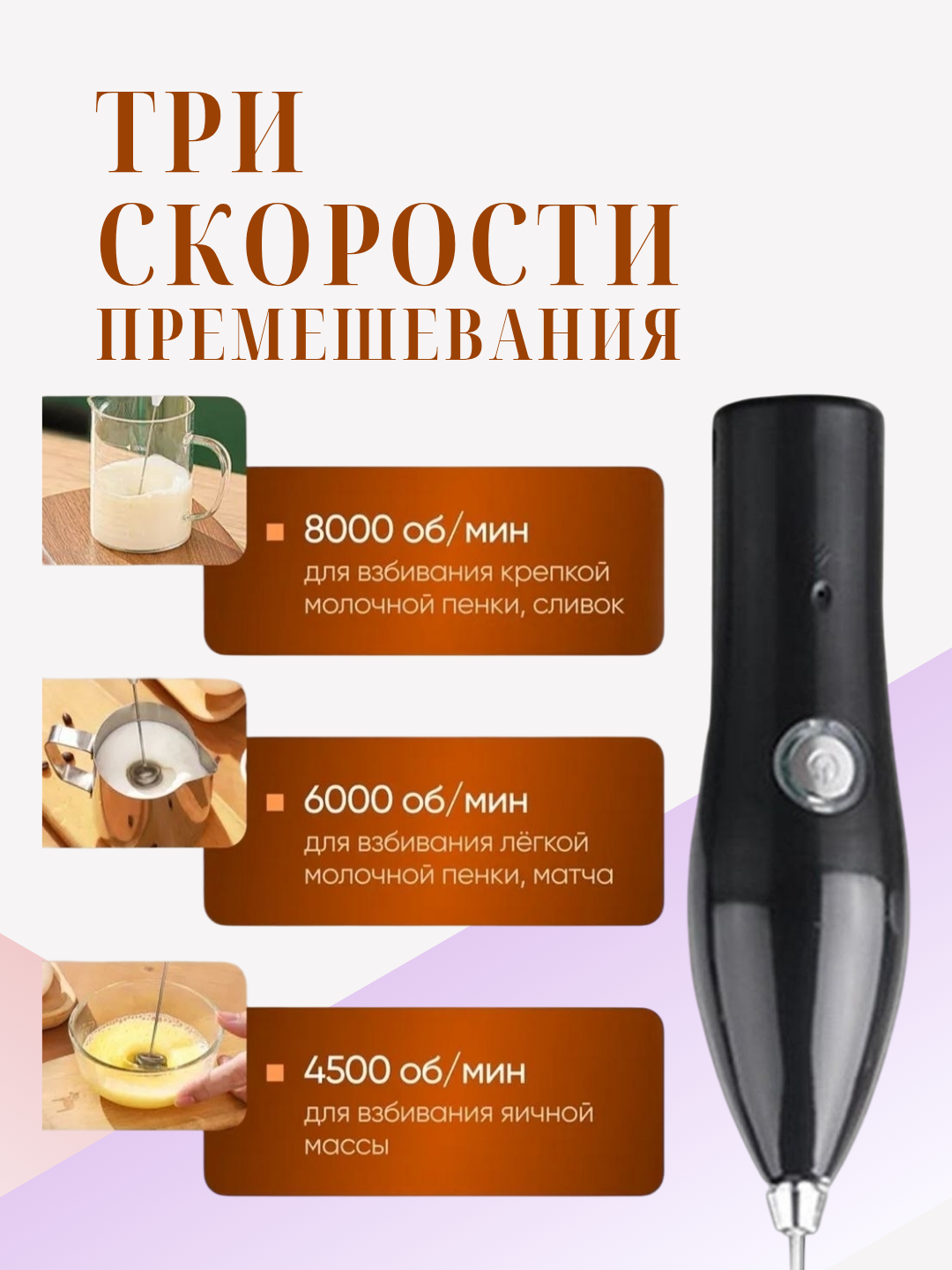 Мини миксер для кофе