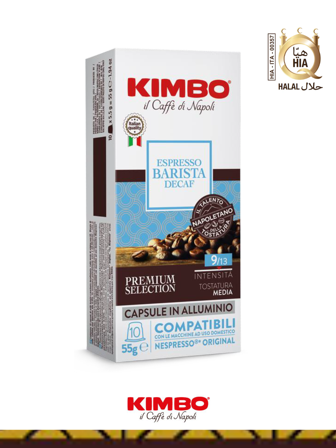 DECAF nespresso kapsulasidagi kofe, kofeinsiz, 10 dona - 
