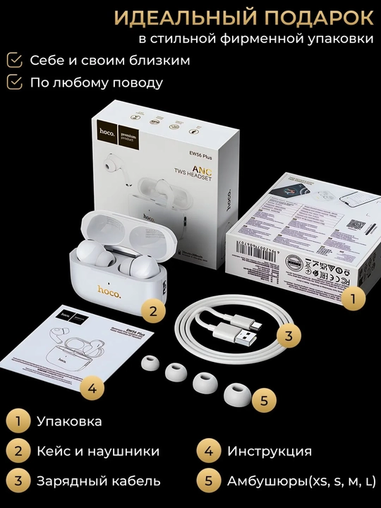 Simsiz quloqchin A Pods Pro 2 – Shovqinni bekor qiluvchi, qulay dizayn
