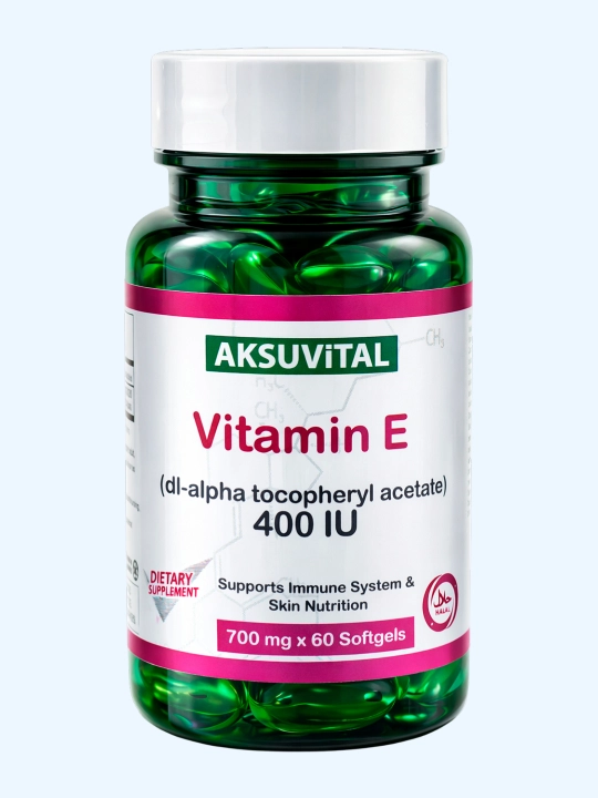 Shiffa Home Vitamin E 400 IU, биологически активная добавка, 60 капсул (700 мг)