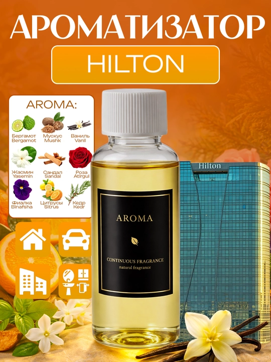 Aromatizator efir moyi, aromadiffuzor, efir moylar to‘plami uy uchun, mashina uchun (50 ml) - 