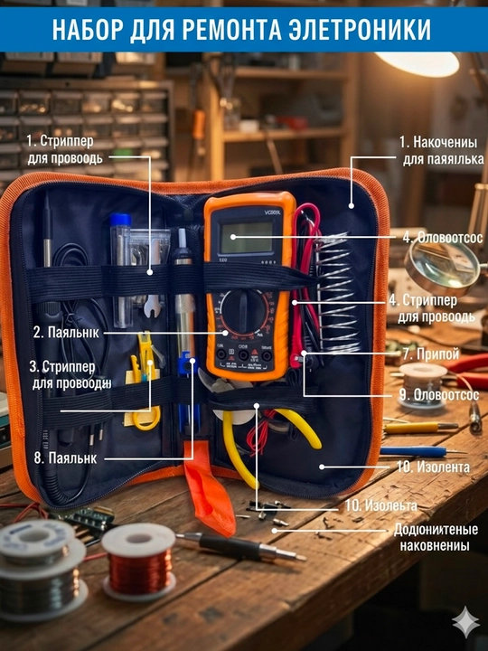 Elektronika ta’miri uchun professional to‘plam 10/1 - 