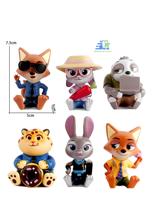 Коллекционные фигурки «Зверополис 2» blind box — сюрприз