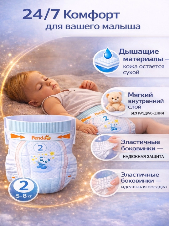 Penda современные подгузники для детей