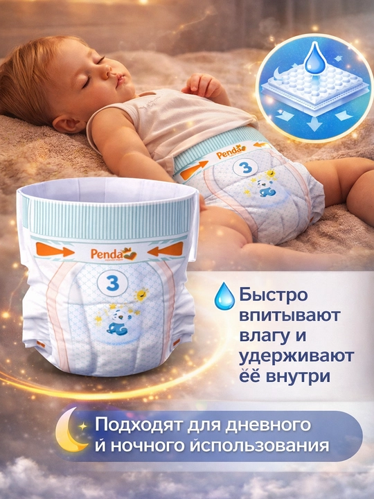 Penda современные подгузники для детей