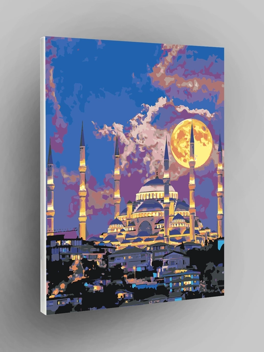 Raqamlar bo'yicha rasm chizish ARTERY "Islomiy", holstda chizmachilik, 40 * 50 sm