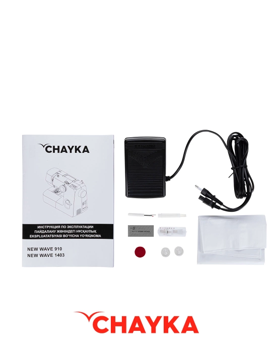 Tikuv mashinasi CHAYKA NEW WAVE 910, 16 ta tikuv operatsiyasi, vertikal mok