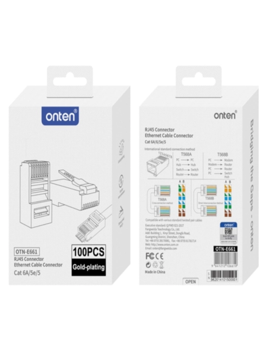 Onten E661 – Надежные RJ45 коннекторы для стабильного интернета