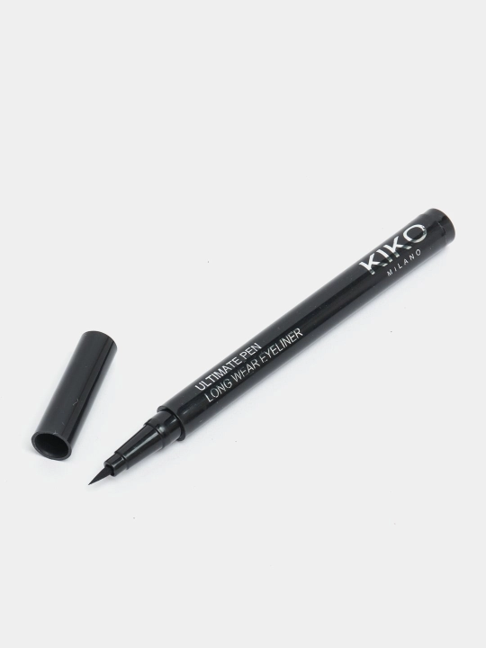 Подводка для глаз KIKO Milano Winged Eyeliner матовая черная, водостойкая