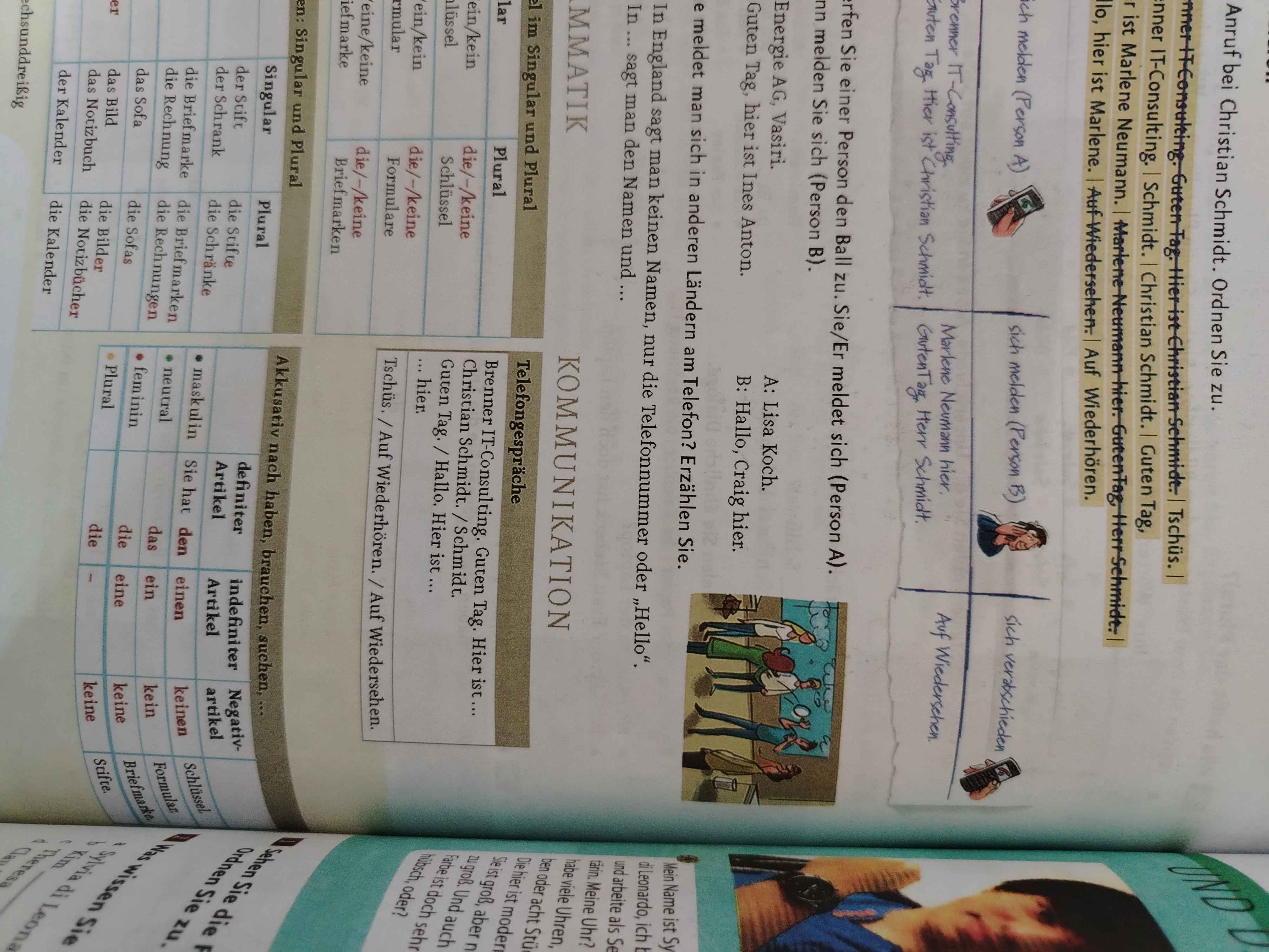 Menschen Kursbuch Arbeitsbuch A1.1